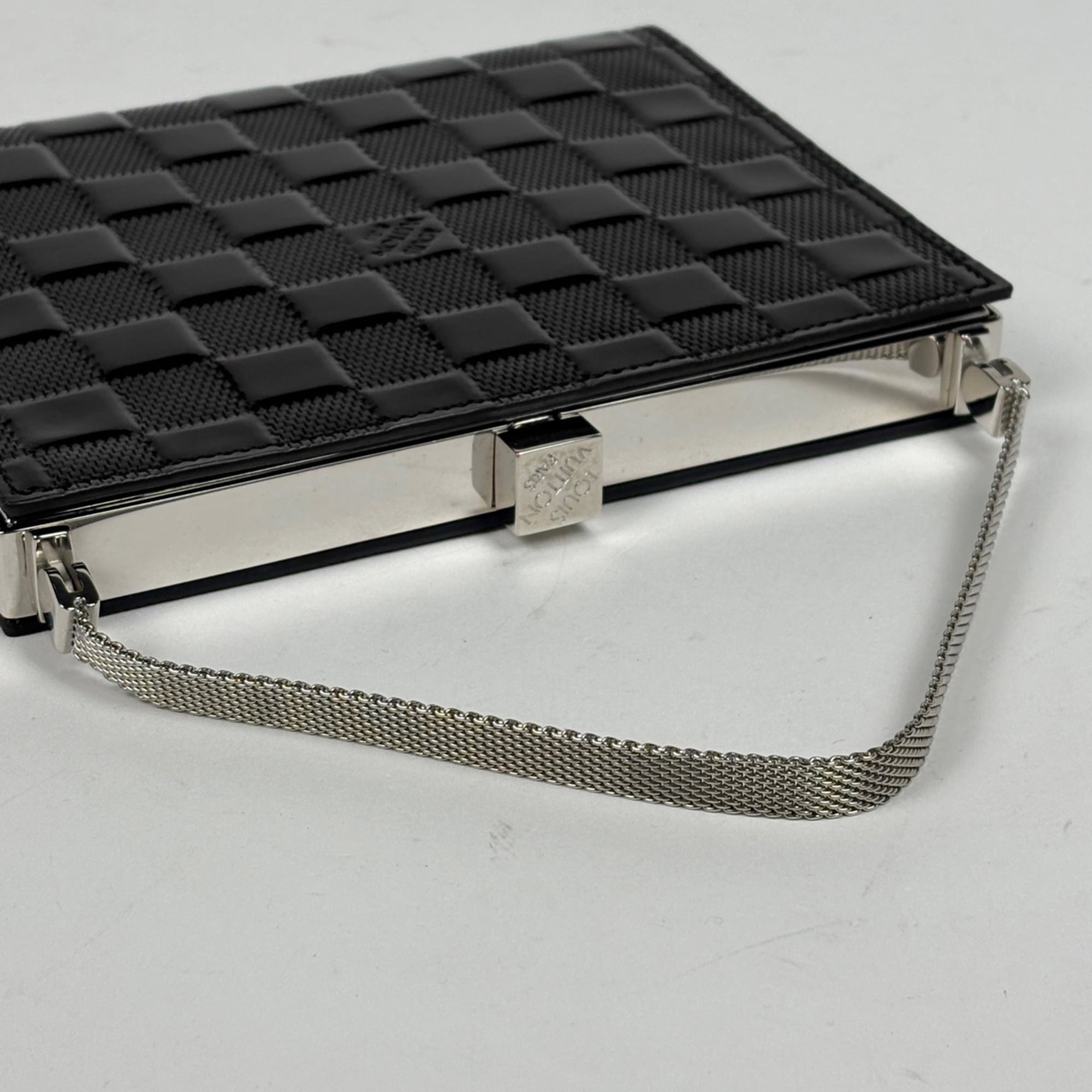 Louis Vuitton Noir Damier Vernis Handbag