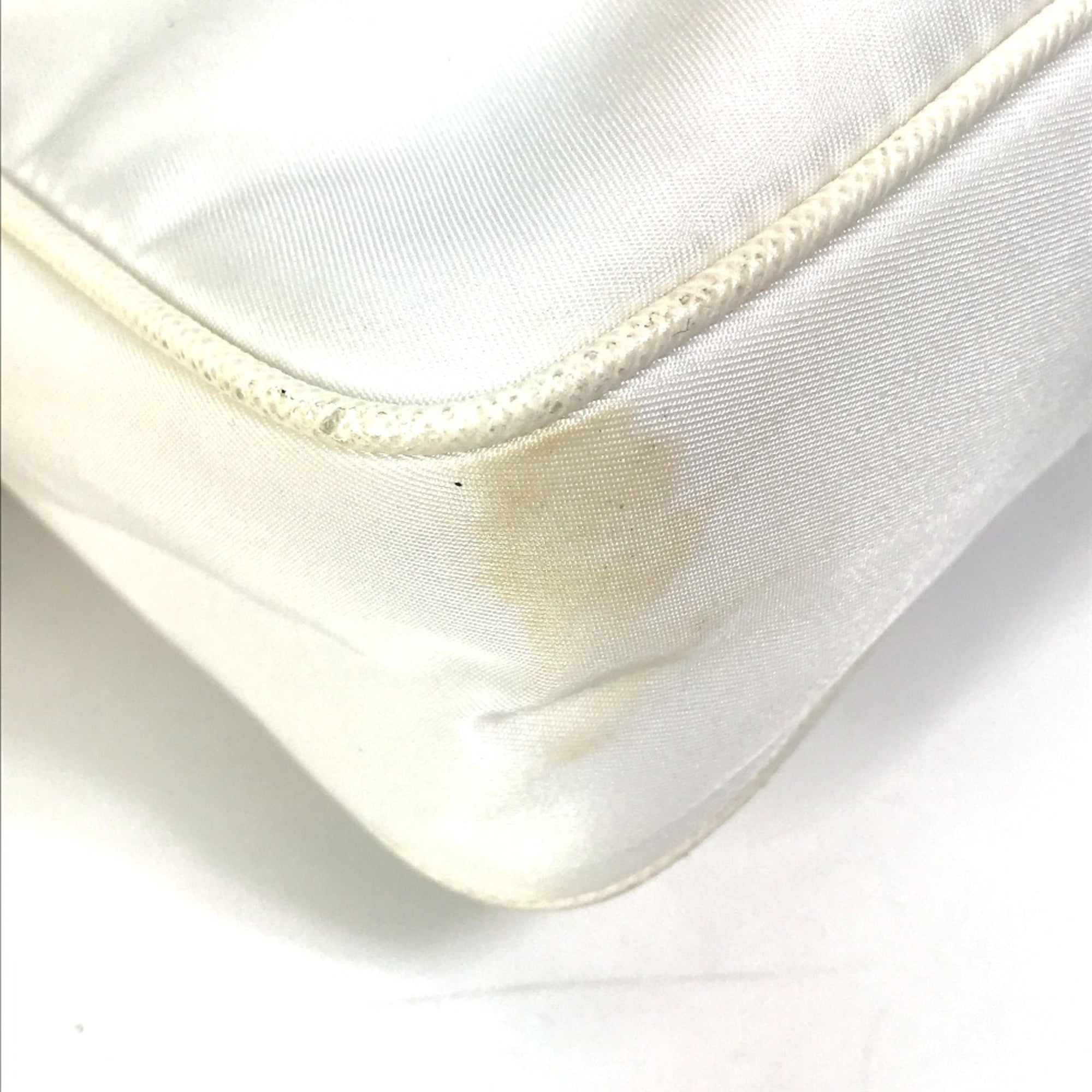 Prada White Cloth Shoulder Bag