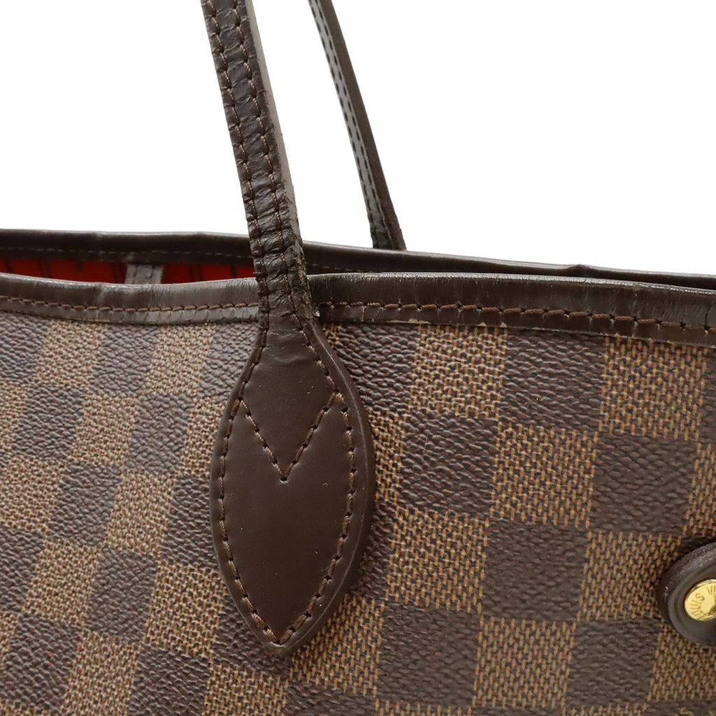 Louis Vuitton Brown Damier Canvas White Pvc Shoulder Bag Tote Bag