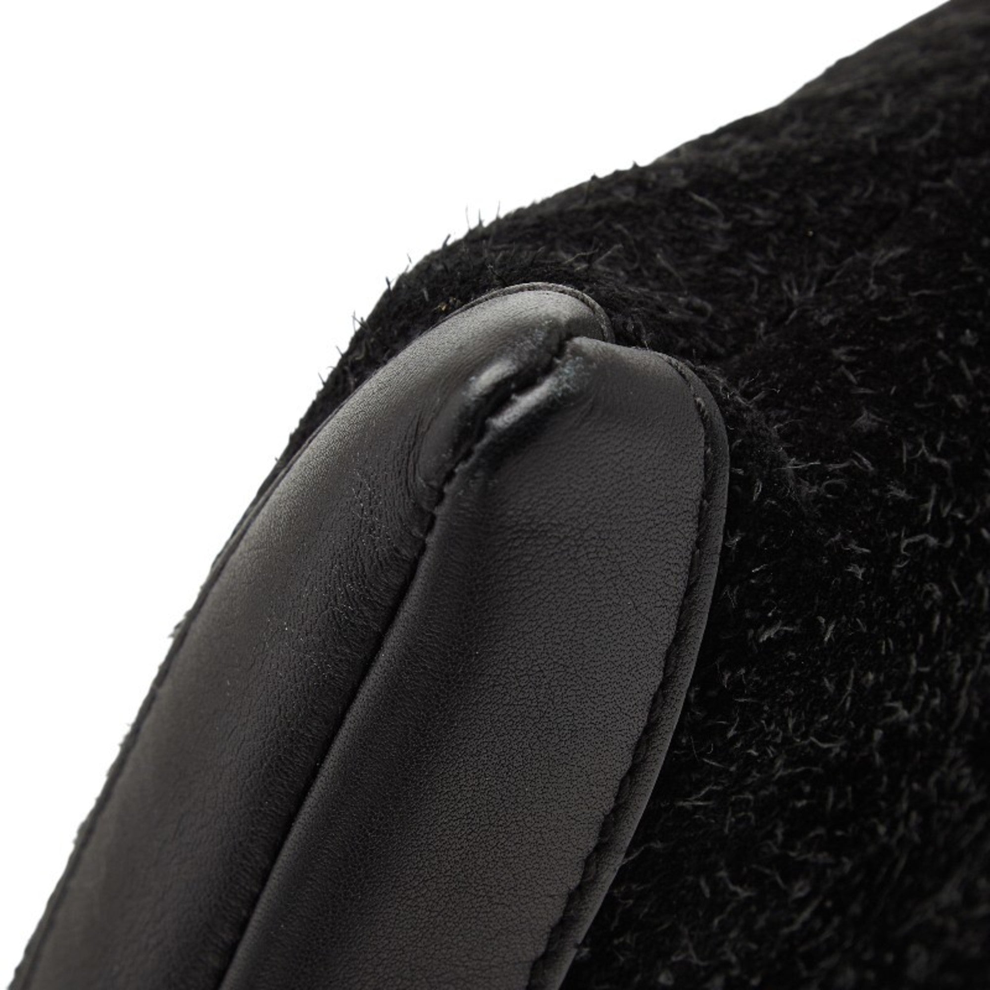 Balenciaga Black Suede Leather Clutch