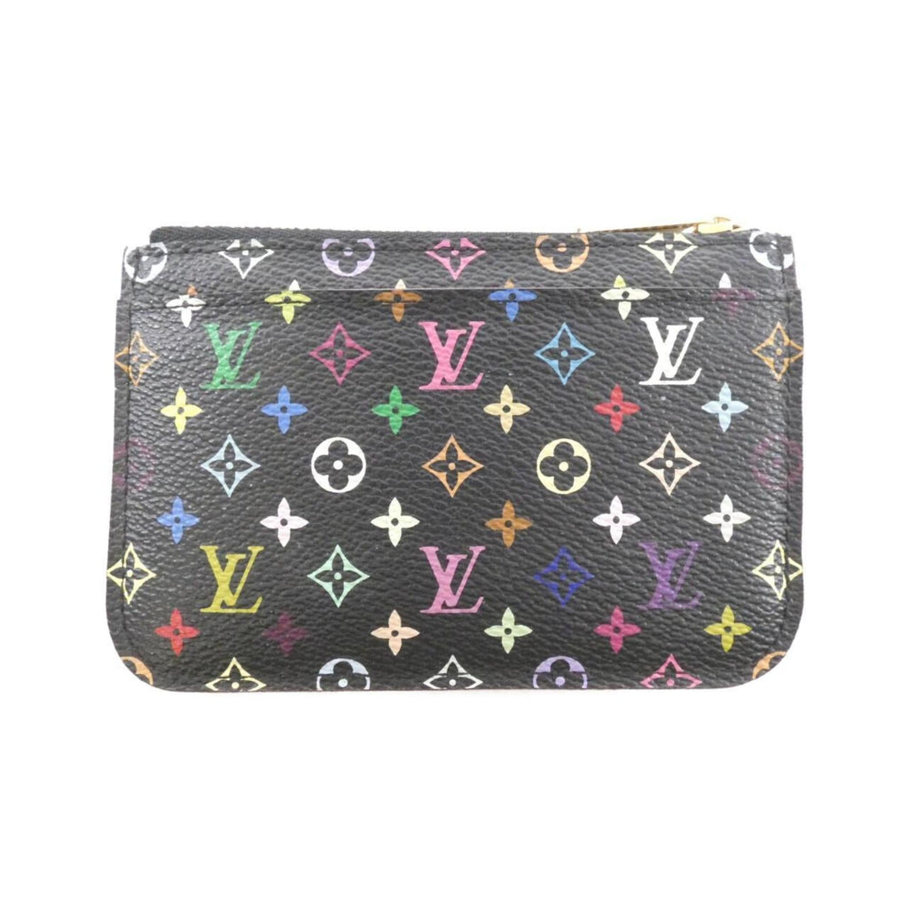 Louis Vuitton Black Multi-Color Coated Canvas Coin Purse/Coin Case