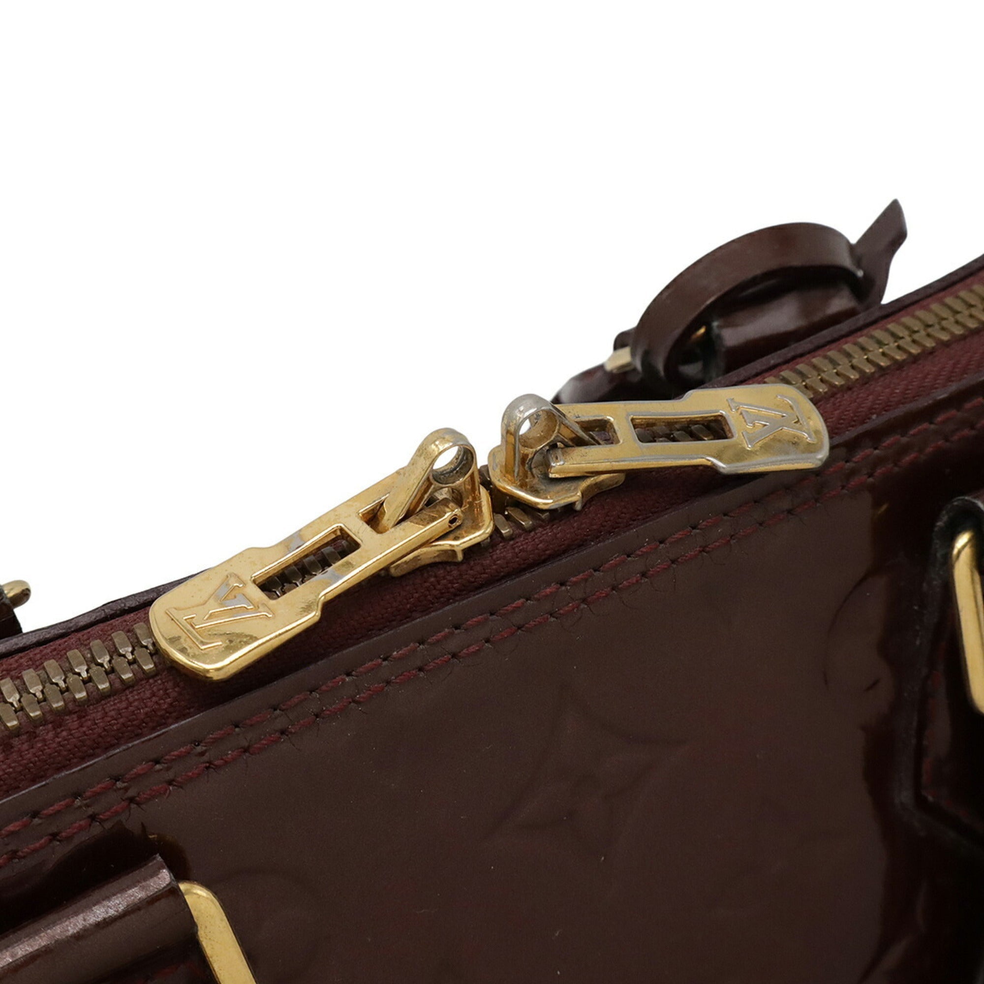 Louis Vuitton Bordeaux Rouge Fauviste Monogram Vernis Handbag