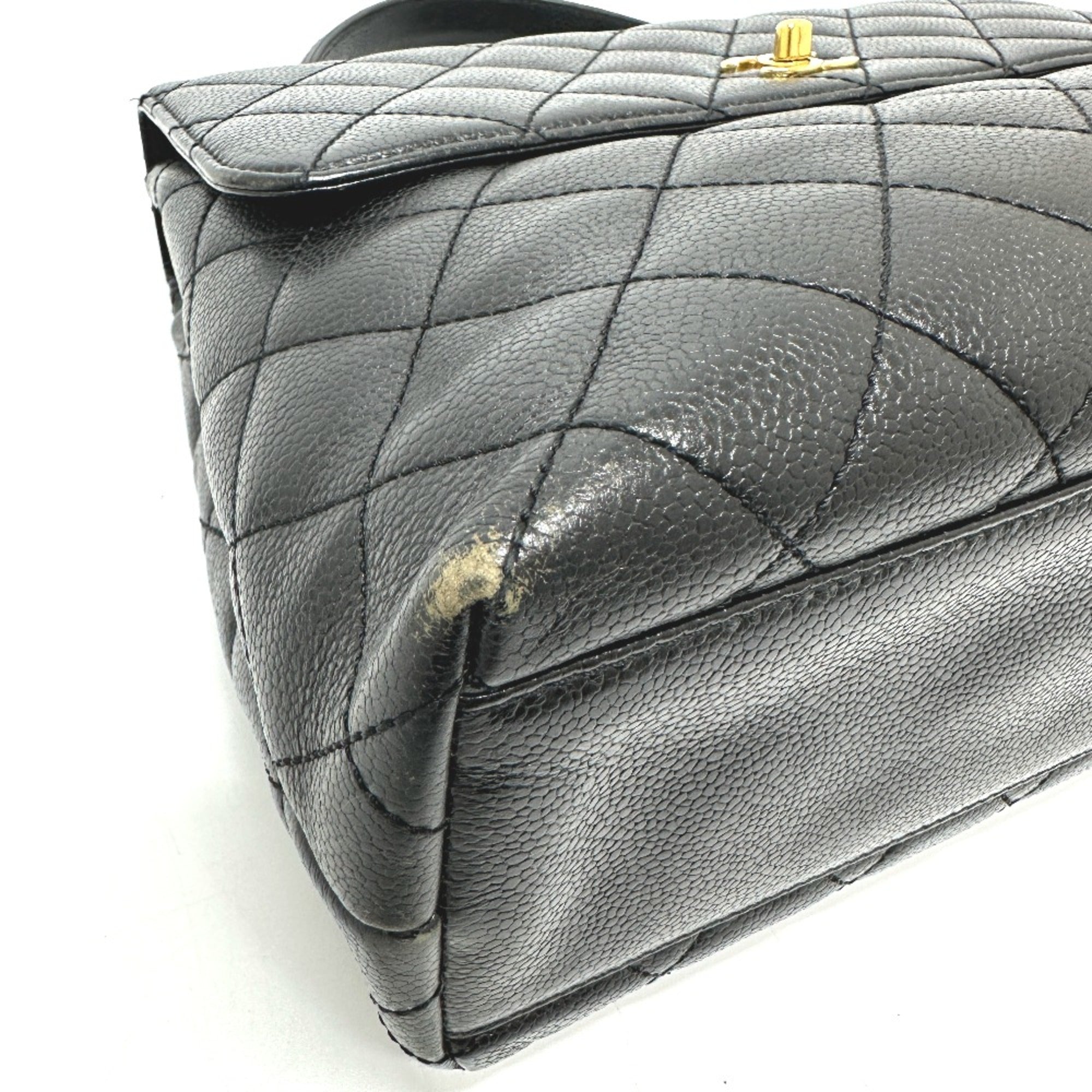 Chanel Black Leather Handbag
