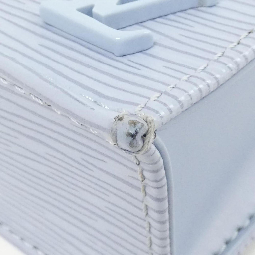 Louis Vuitton Light Blue Leather Handbag