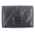 Balenciaga Black Leather Wallet (Tri-Fold)