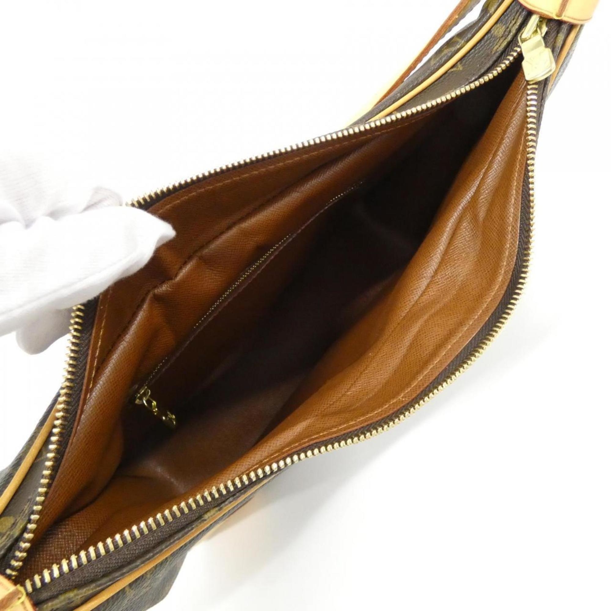 Louis Vuitton Brown Coated Canvas Shoulder Bag