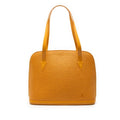 Louis Vuitton Yellow Leather Shoulder Bag Tote Bag