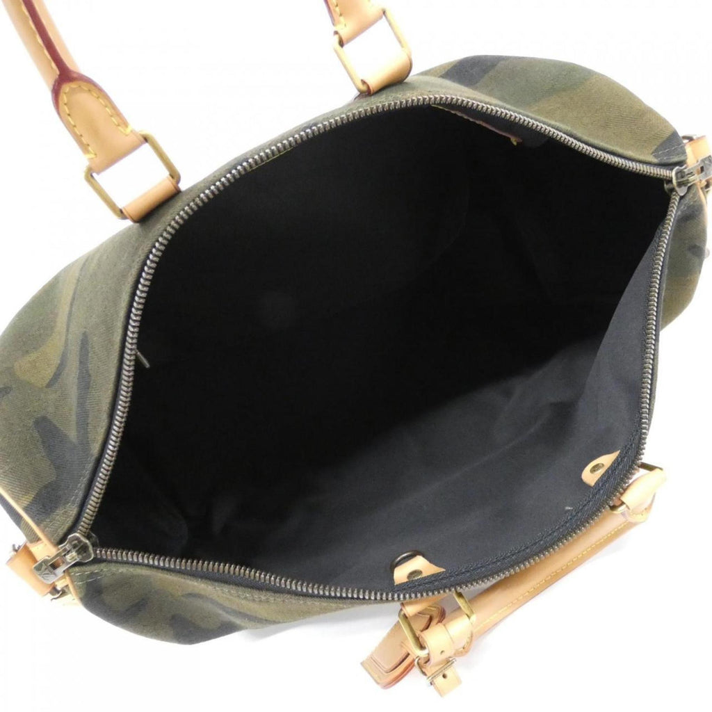 Louis Vuitton Camouflage Green Canvas Boston Bag