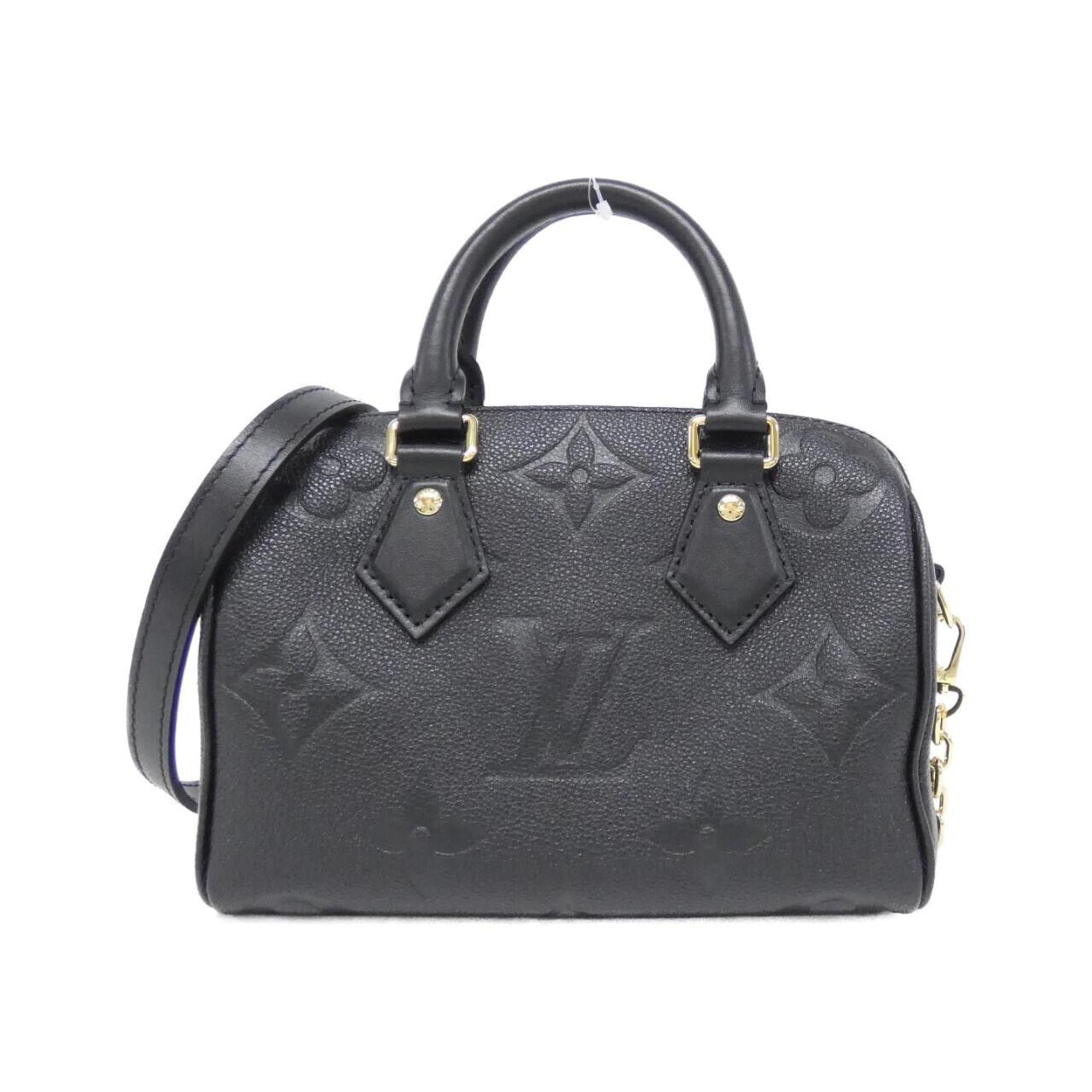 Louis Vuitton Black Leather Boston Bag