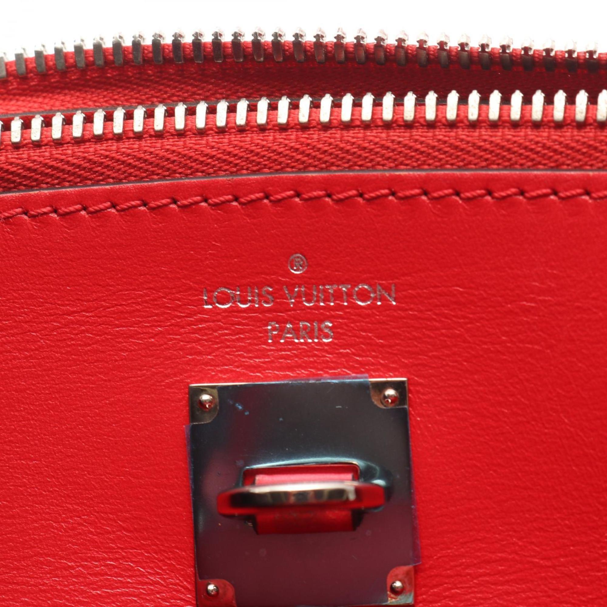 Louis Vuitton Red Color Leather Handbag