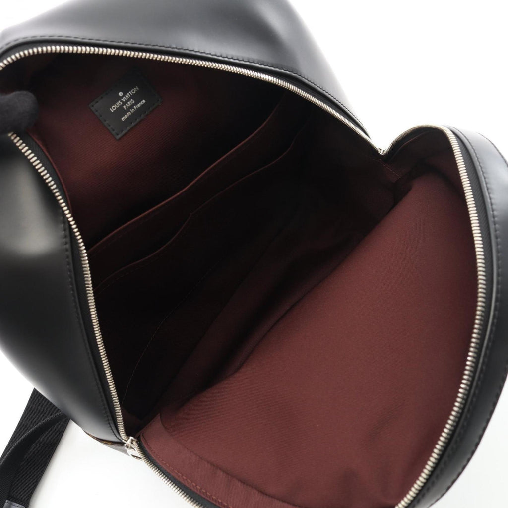 Louis Vuitton Black Brown Monogram Macassar Coated Canvas Monogram Pvc Leather Backpack