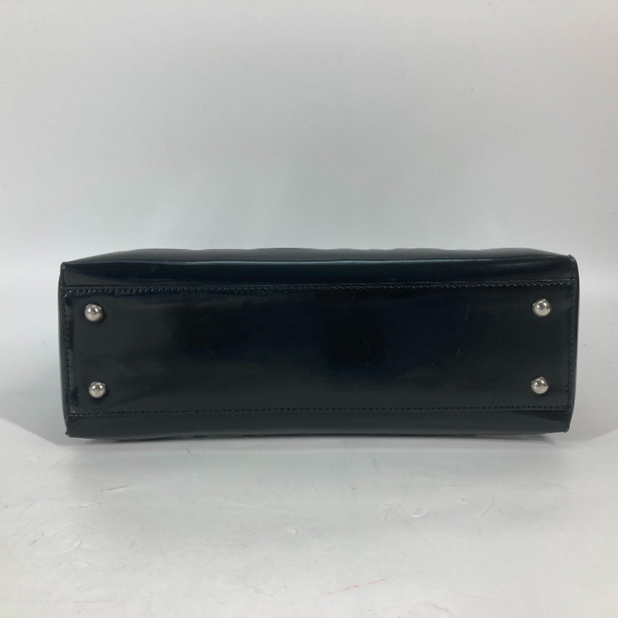 Celine Black Vinyl Shoulder Bag Tote Bag
