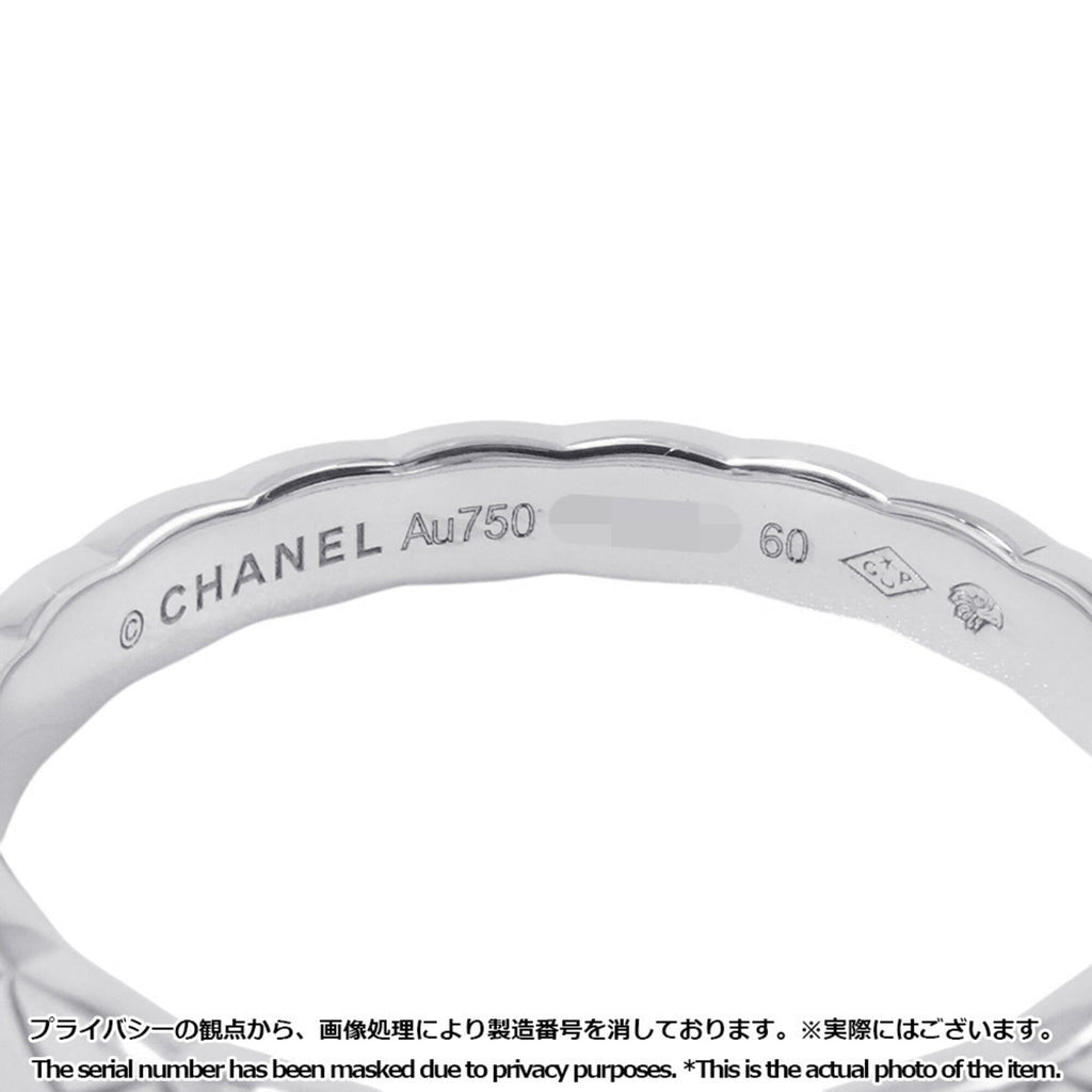 Chanel White Gold White Gold (18K) Band Ring