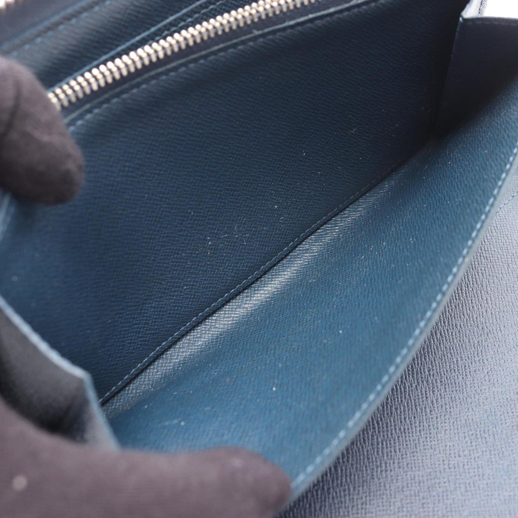 Louis Vuitton Navy Ocean Taiga Leather Long Wallet