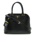 Prada Black Nero Patent Leather Handbag Shoulder Bag
