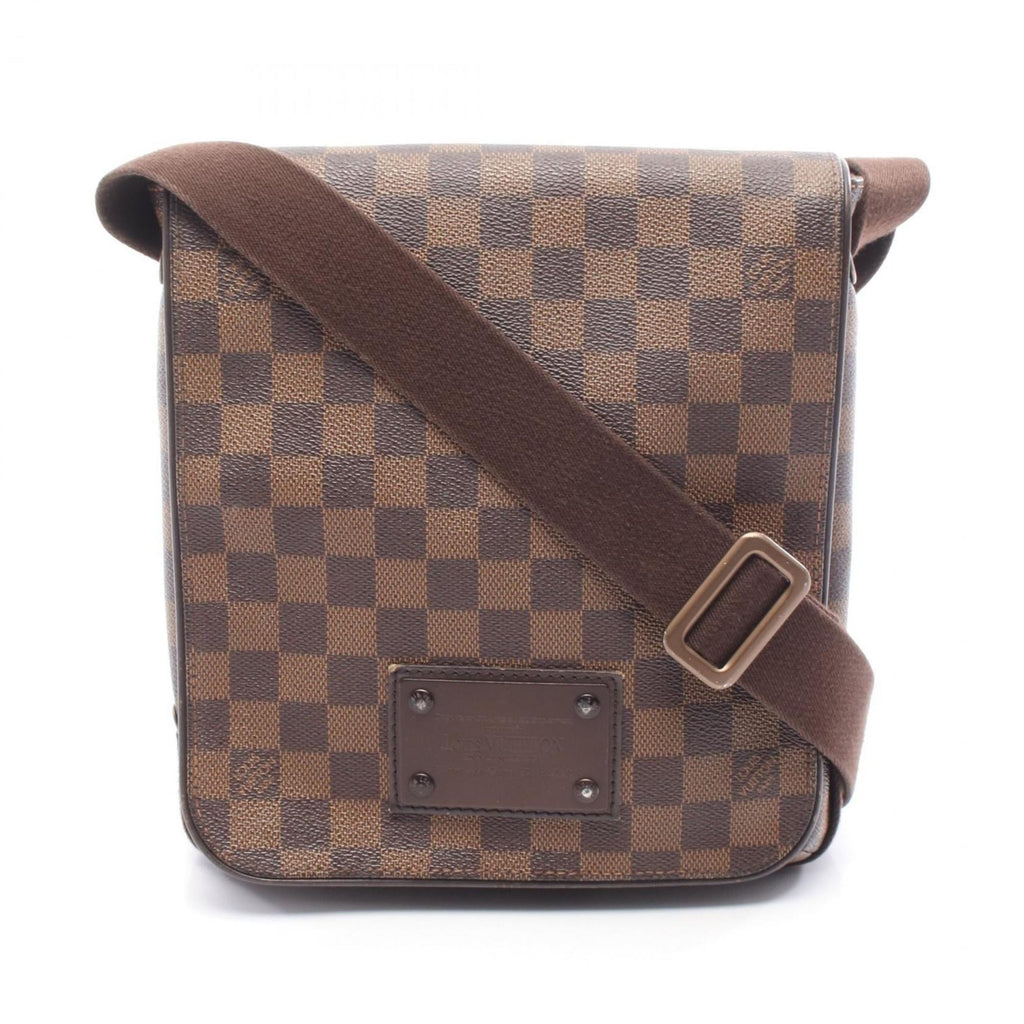 Louis Vuitton Brown Damier Canvas Coated Canvas Leather Handbag Shoulder Bag