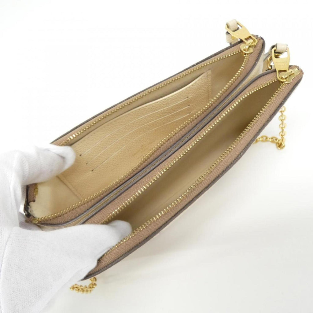 Louis Vuitton Cream Leather Pochette Shoulder Bag