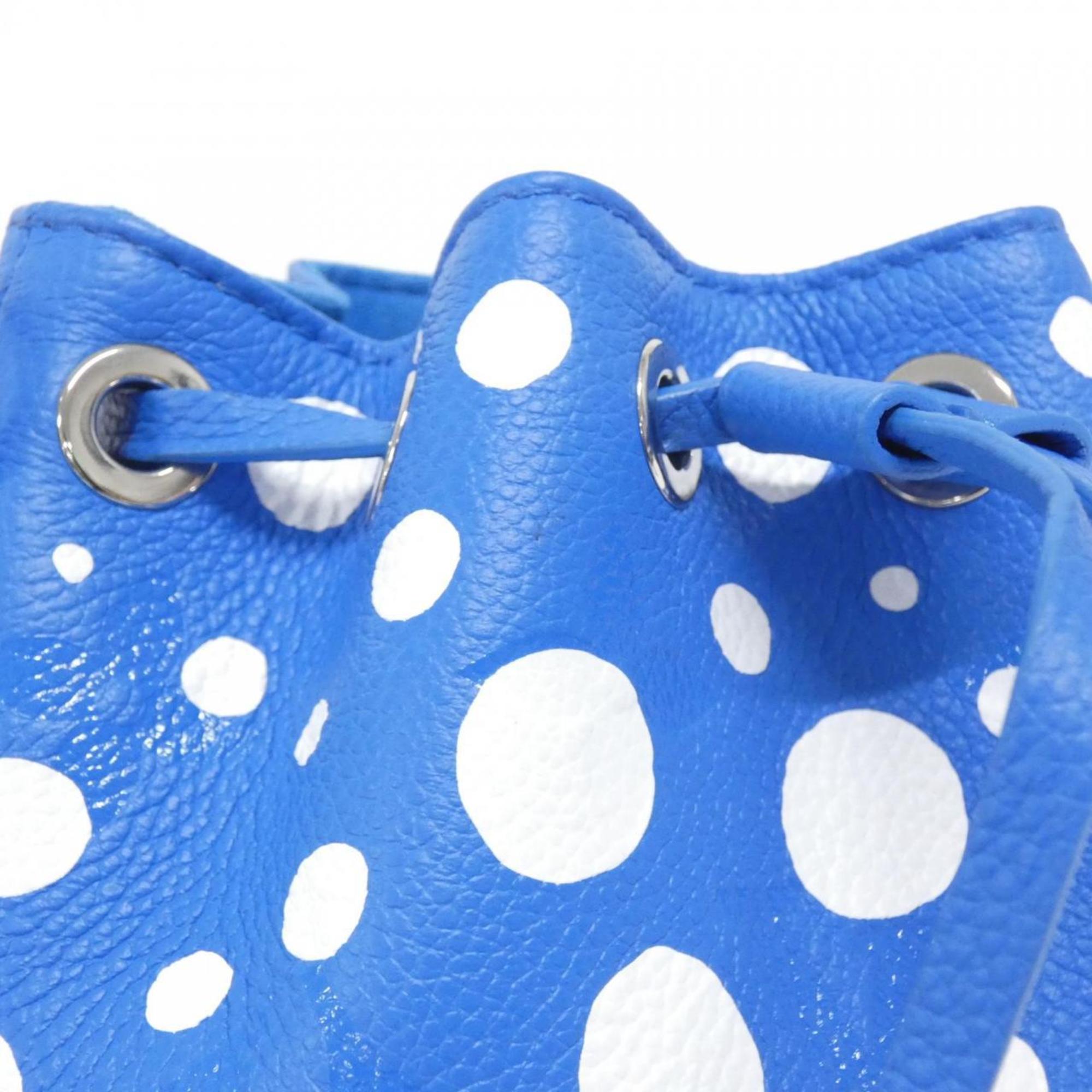 Louis Vuitton Blanc Blue Leather Shoulder Bag