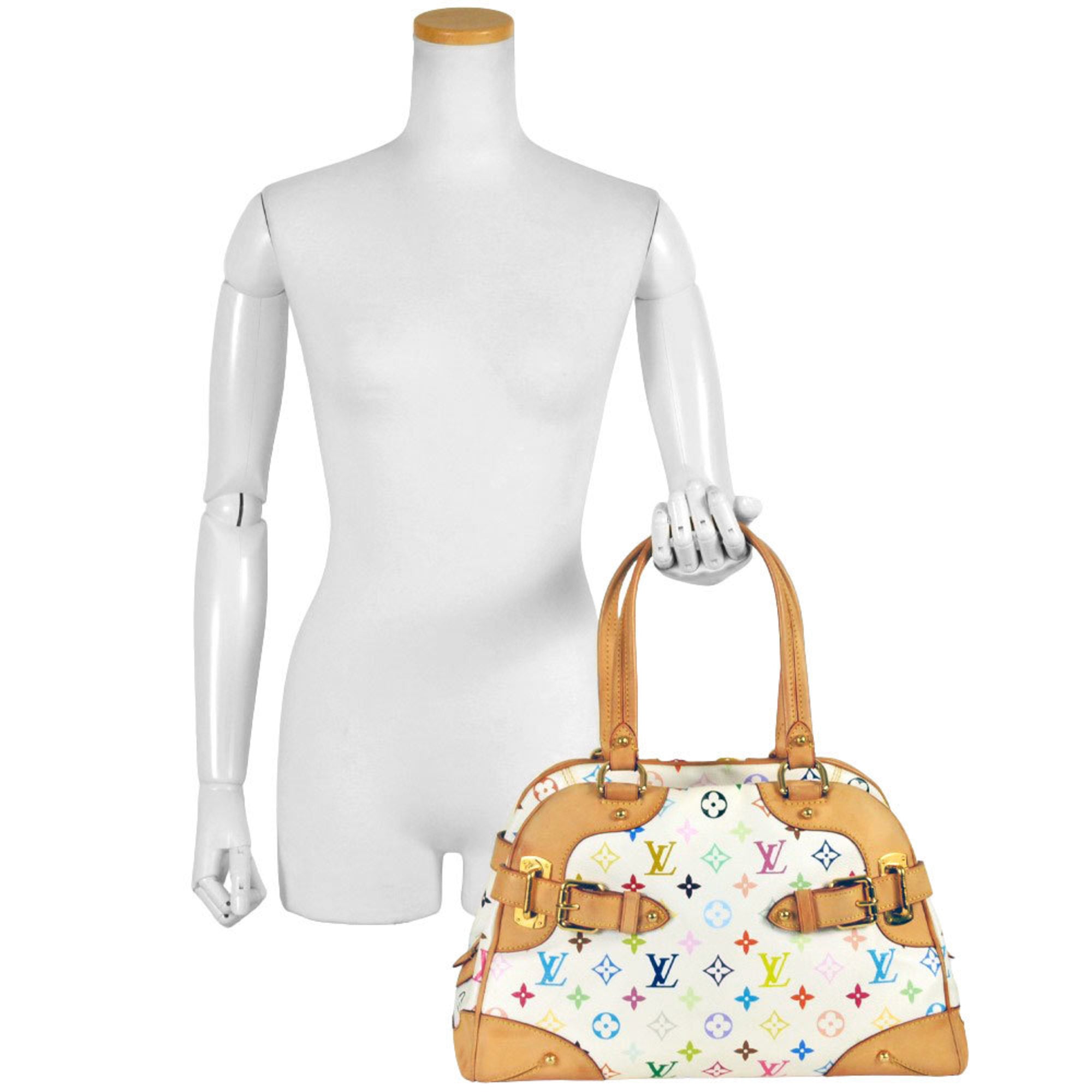 Louis Vuitton Blanc Monogram Multicolore Tote Bag