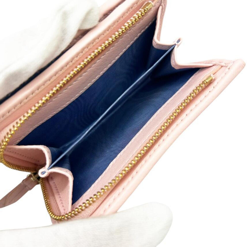 Gucci Blue Pink Leather Wallet (Bi-Fold) (Pre-Owned)