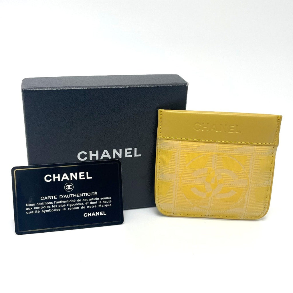 Chanel Yellow Leather Coin Purse/Coin Case