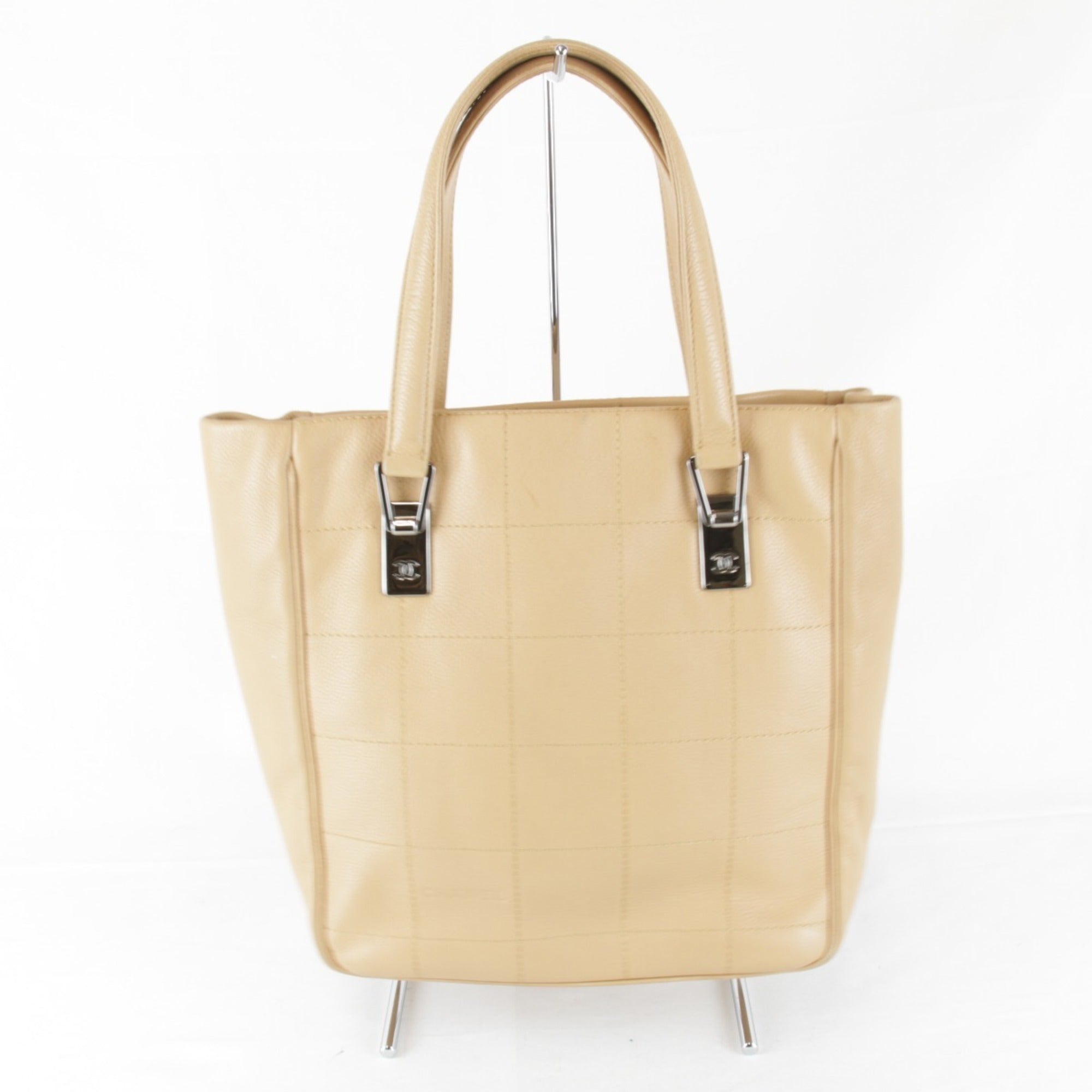 Chanel Beige Leather Tote Bag
