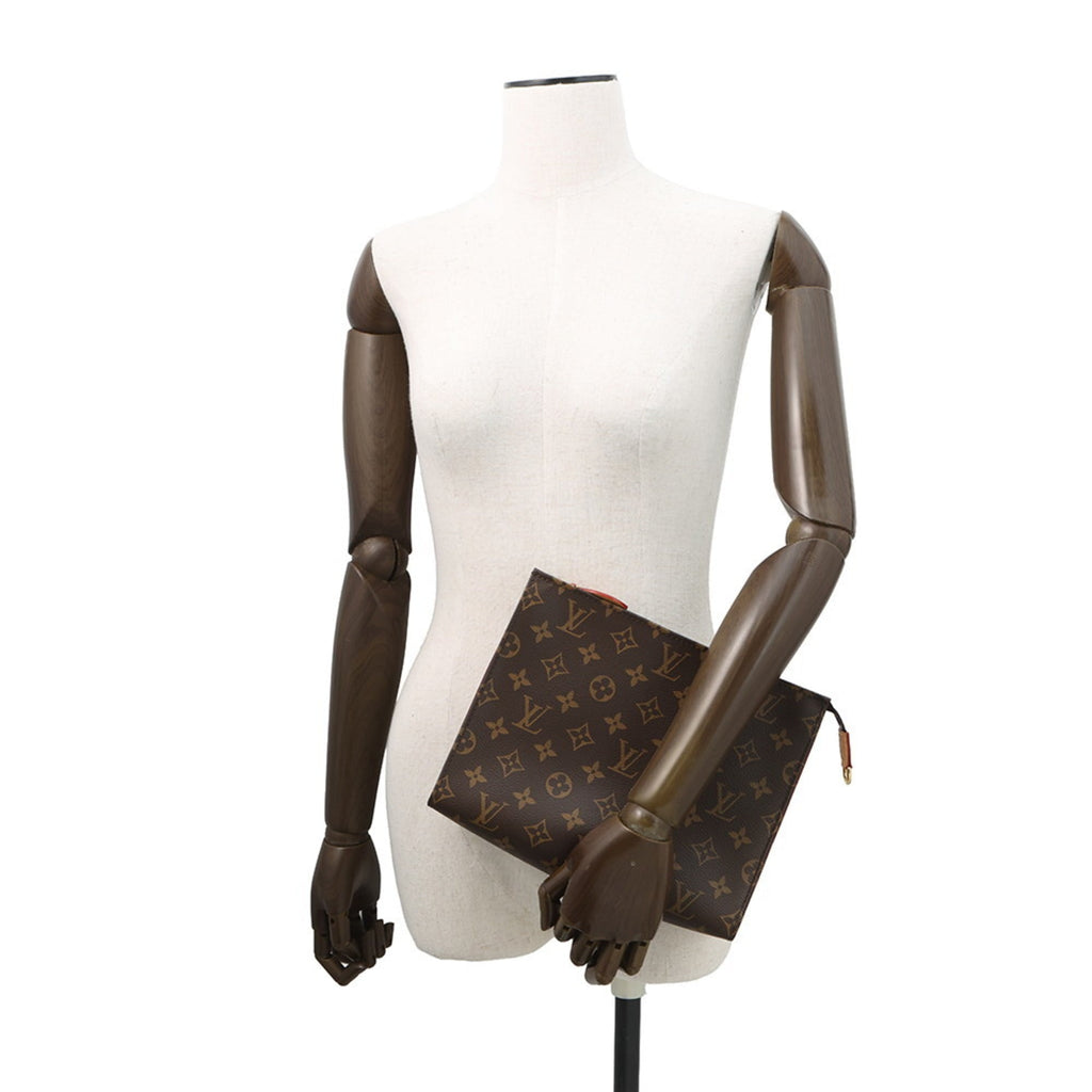 Louis Vuitton Brown Monogram Monogram Clutch Bag Pouch Shoulder Bag