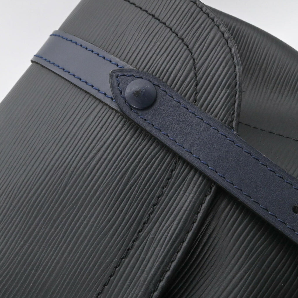 Louis Vuitton Black Blue Gray Monogram Eclipse Monogram Eclipse Epi Leather Backpack