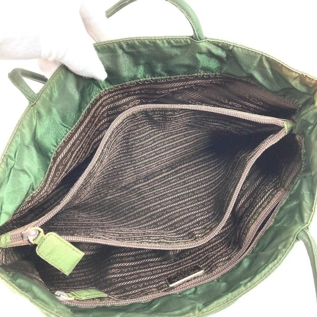Prada Khaki Nylon Shoulder Bag Tote Bag