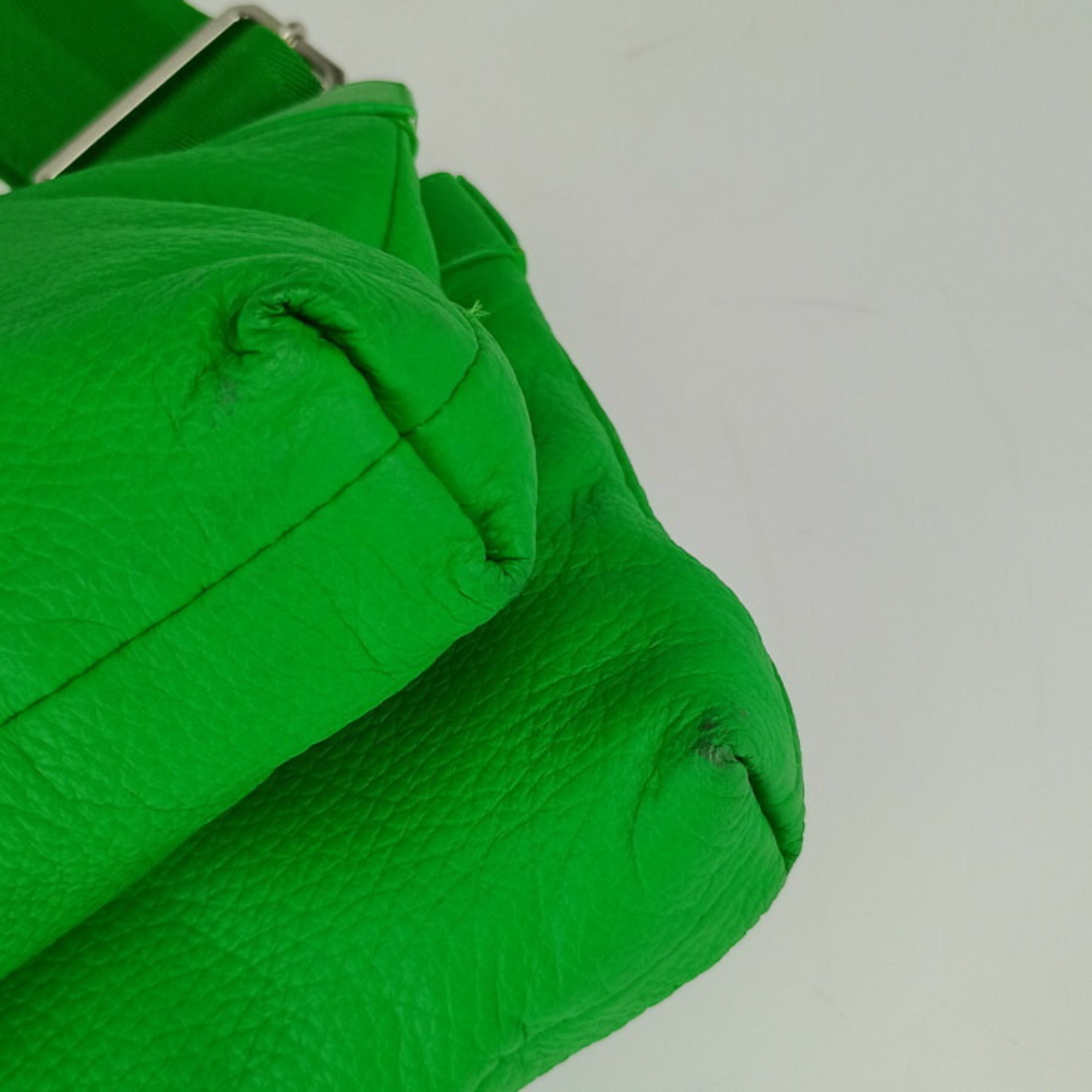 Bottega Veneta Green Leather Shoulder Bag