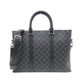 Louis Vuitton Dark Gray Graphite Coated Canvas Briefcase Handbag