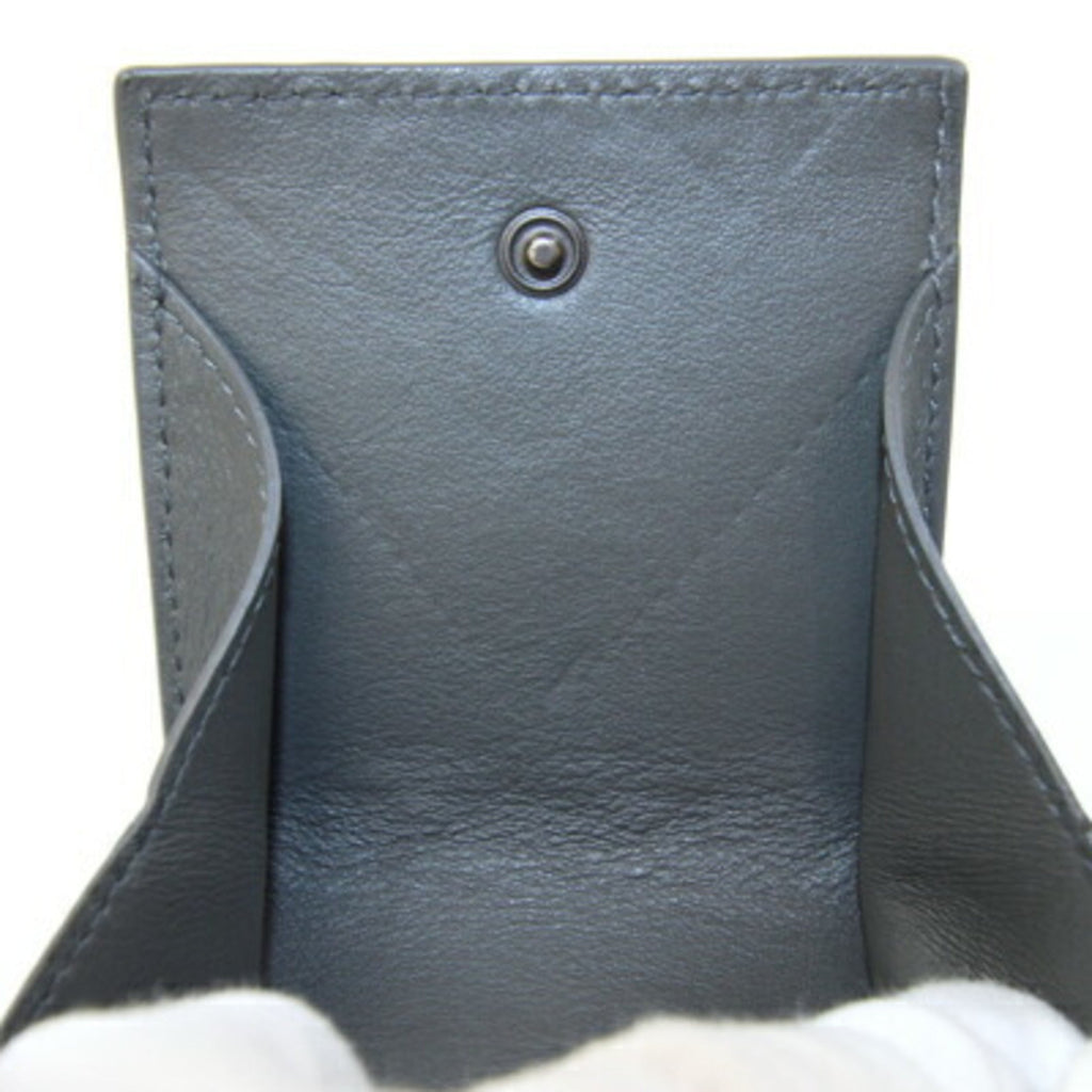 Bottega Veneta Dark Gray Intrecciato Coin Purse/Coin Case