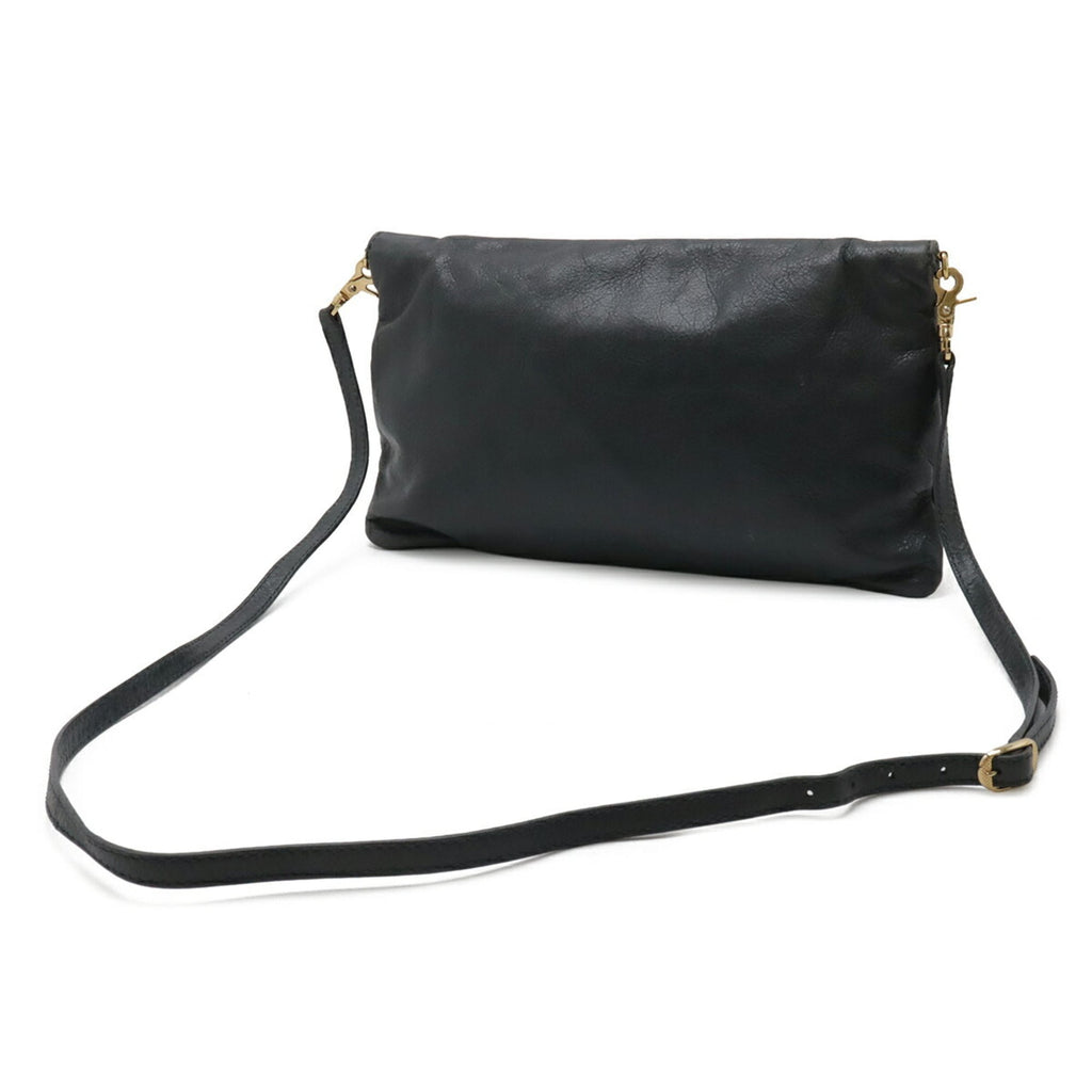 Balenciaga Giant Dark Gray Leather Clutch Bag Shoulder