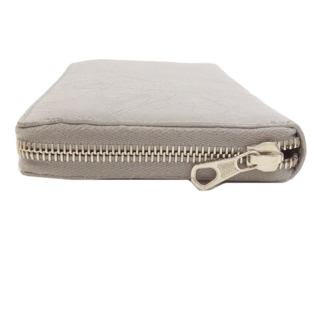 Balenciaga Gray Leather Long Wallet (Bi-Fold)