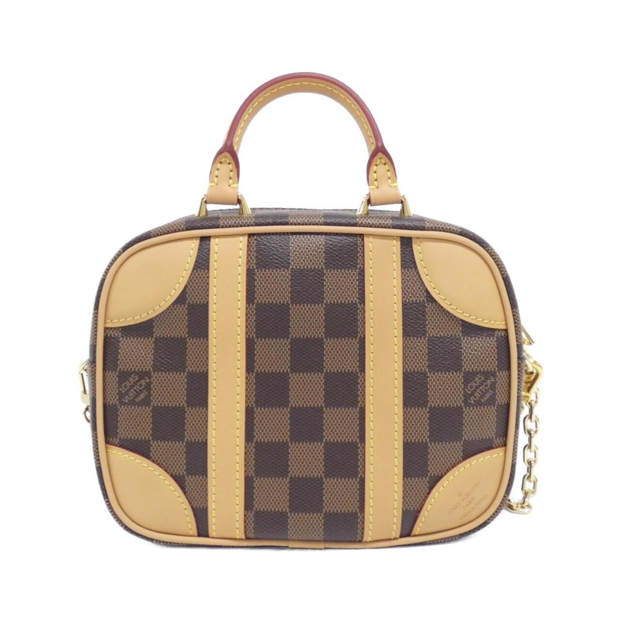 Louis Vuitton Brown Coated Canvas Shoulder Bag