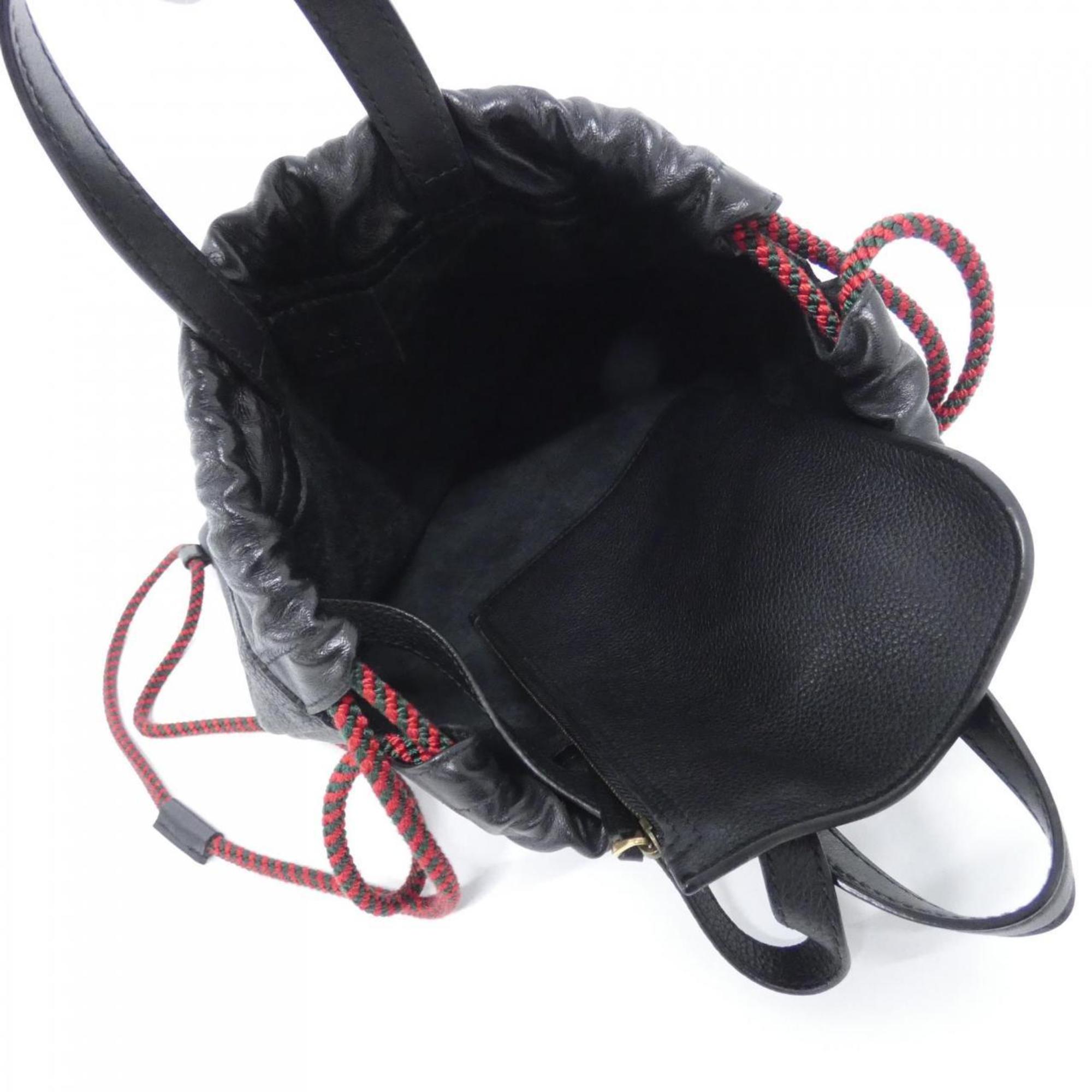 Gucci Black Leather Backpack (Pre-Owned)
