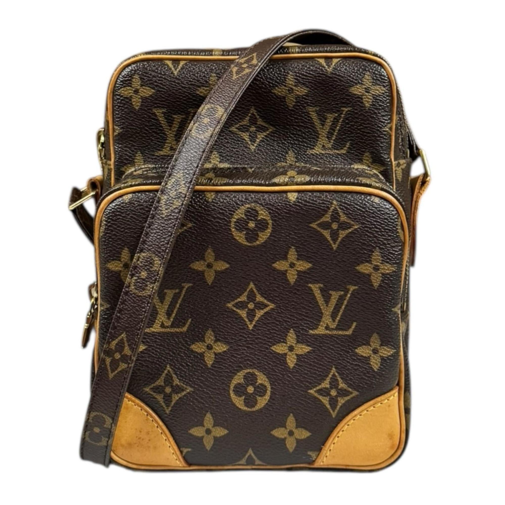 Louis Vuitton Brown Monogram Canvas Shoulder Bag