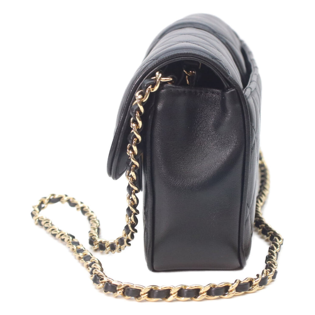 Chanel Black Leather Shoulder Bag