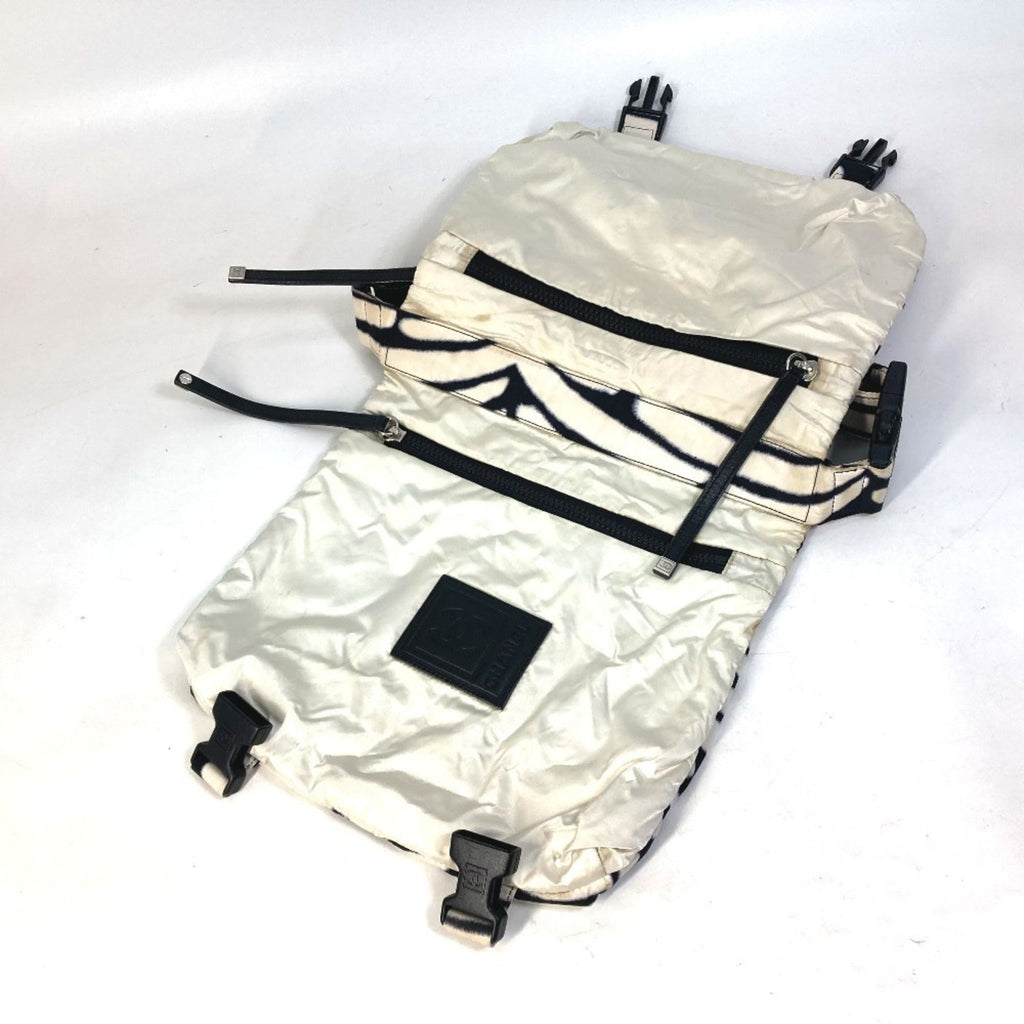 Chanel Sport Black White Nylon Messenger Bag Shoulder Bag