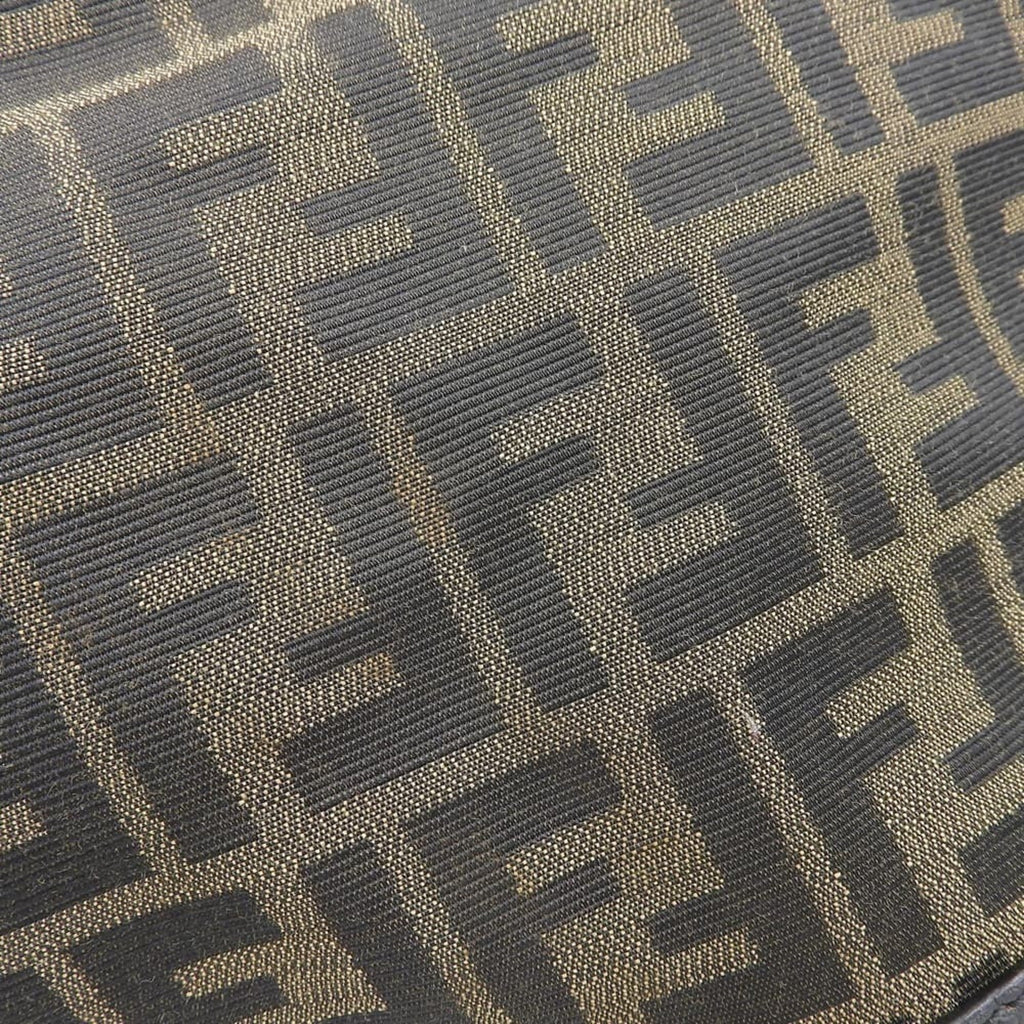 Fendi Zucca Brown Zucca Leather Shoulder Bag