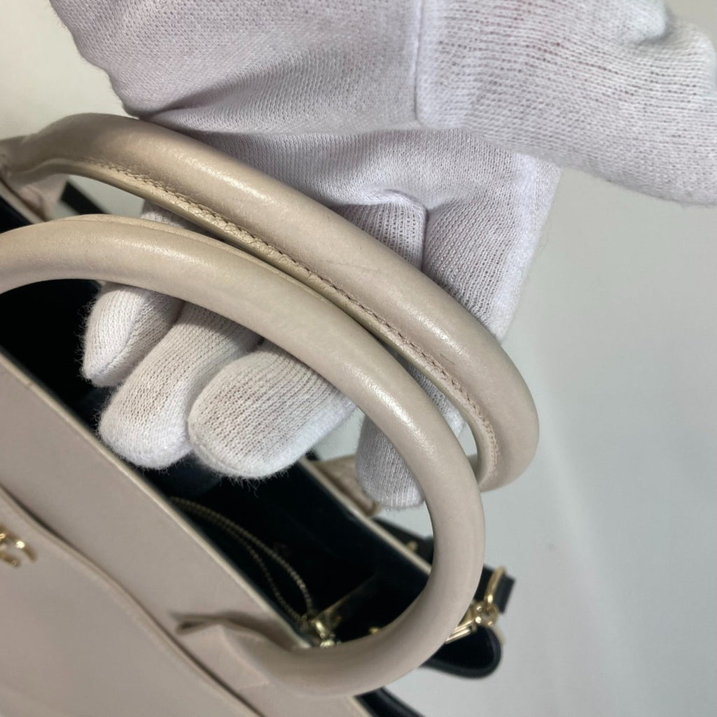 Chanel Beige Leather Handbag