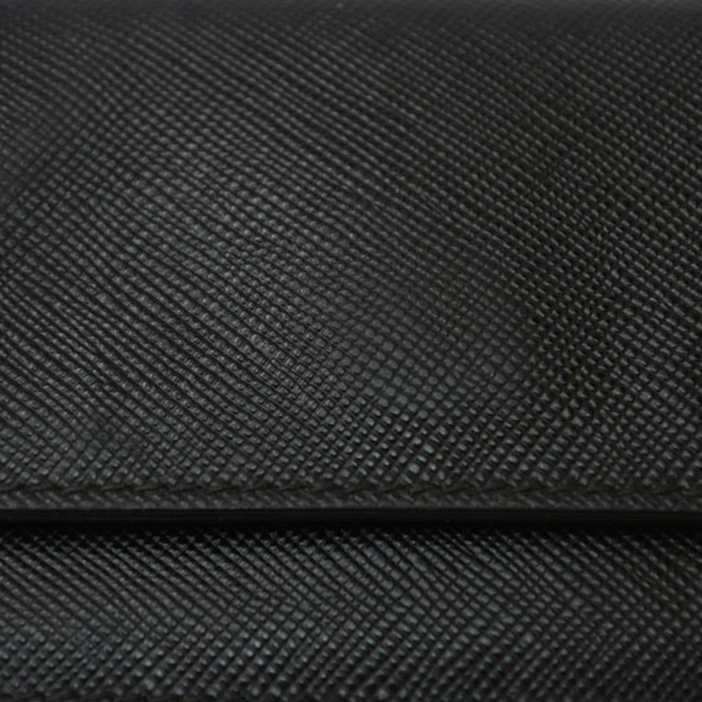 Prada Black Leather Coin Purse/Coin Case