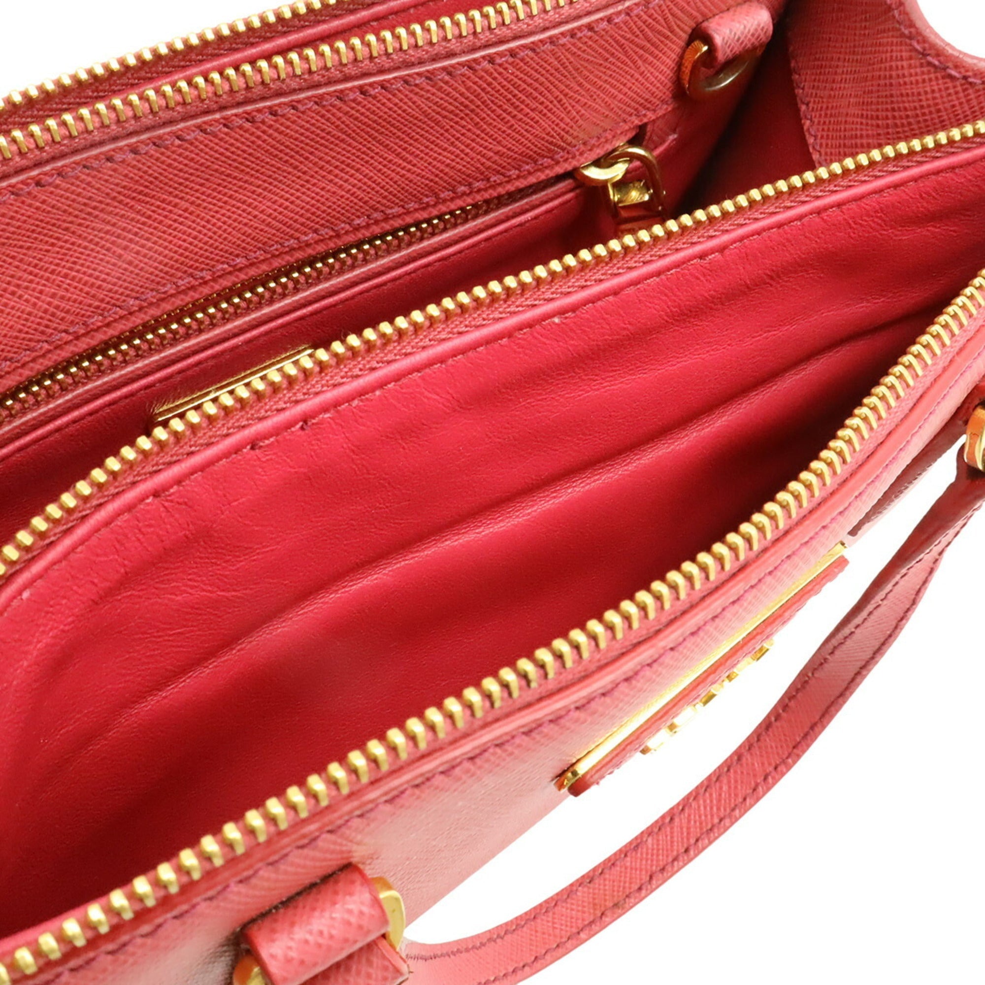 Prada Saffiano Pink Leather Handbag Shoulder Bag