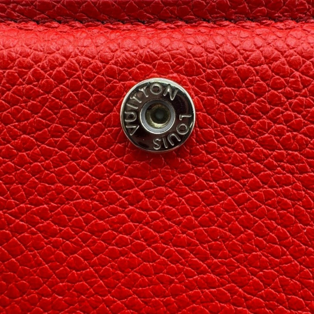 Louis Vuitton Monogram Empreinte Red Color White Leather Wallet