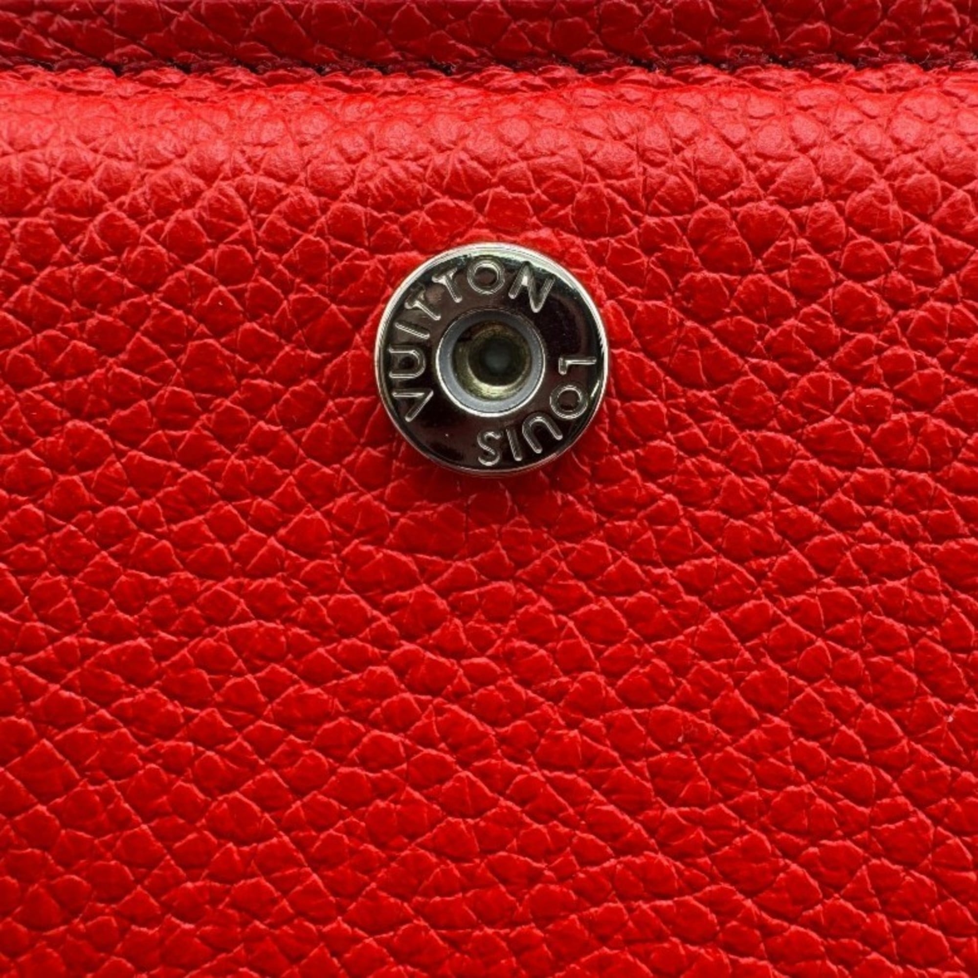 Louis Vuitton Monogram Empreinte Red Color White Leather Wallet