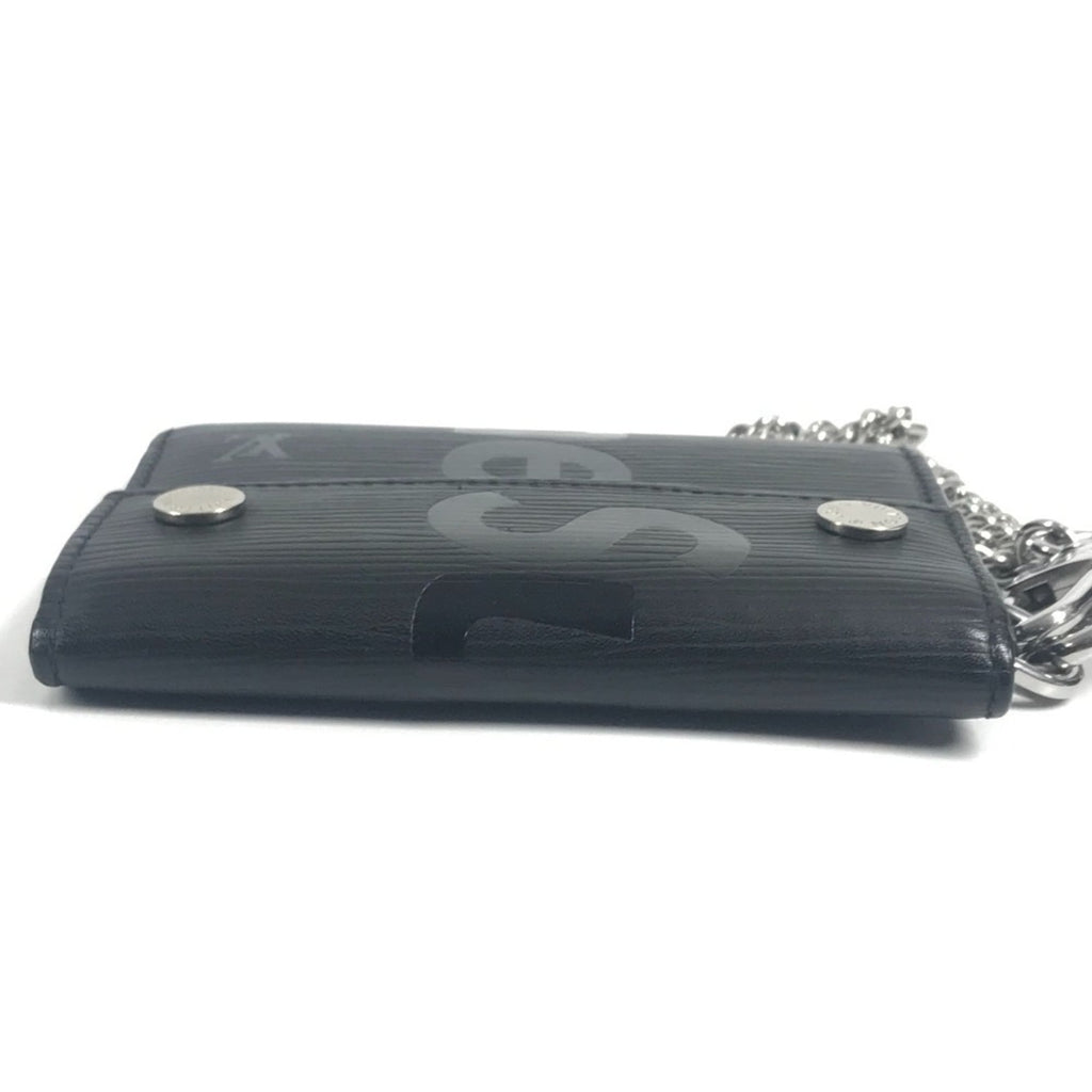 Louis Vuitton Epi Black Noir Epi Leather Chain/Shoulder Wallet