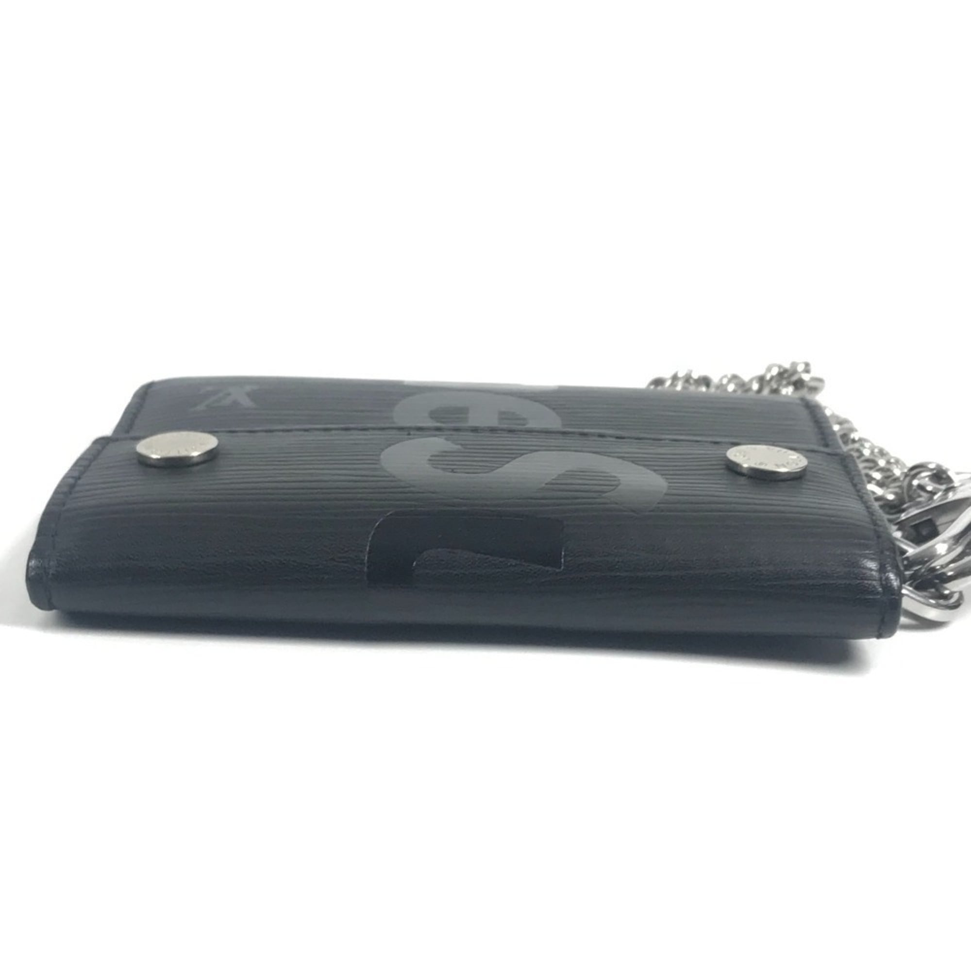 Louis Vuitton Epi Black Noir Epi Leather Chain/Shoulder Wallet