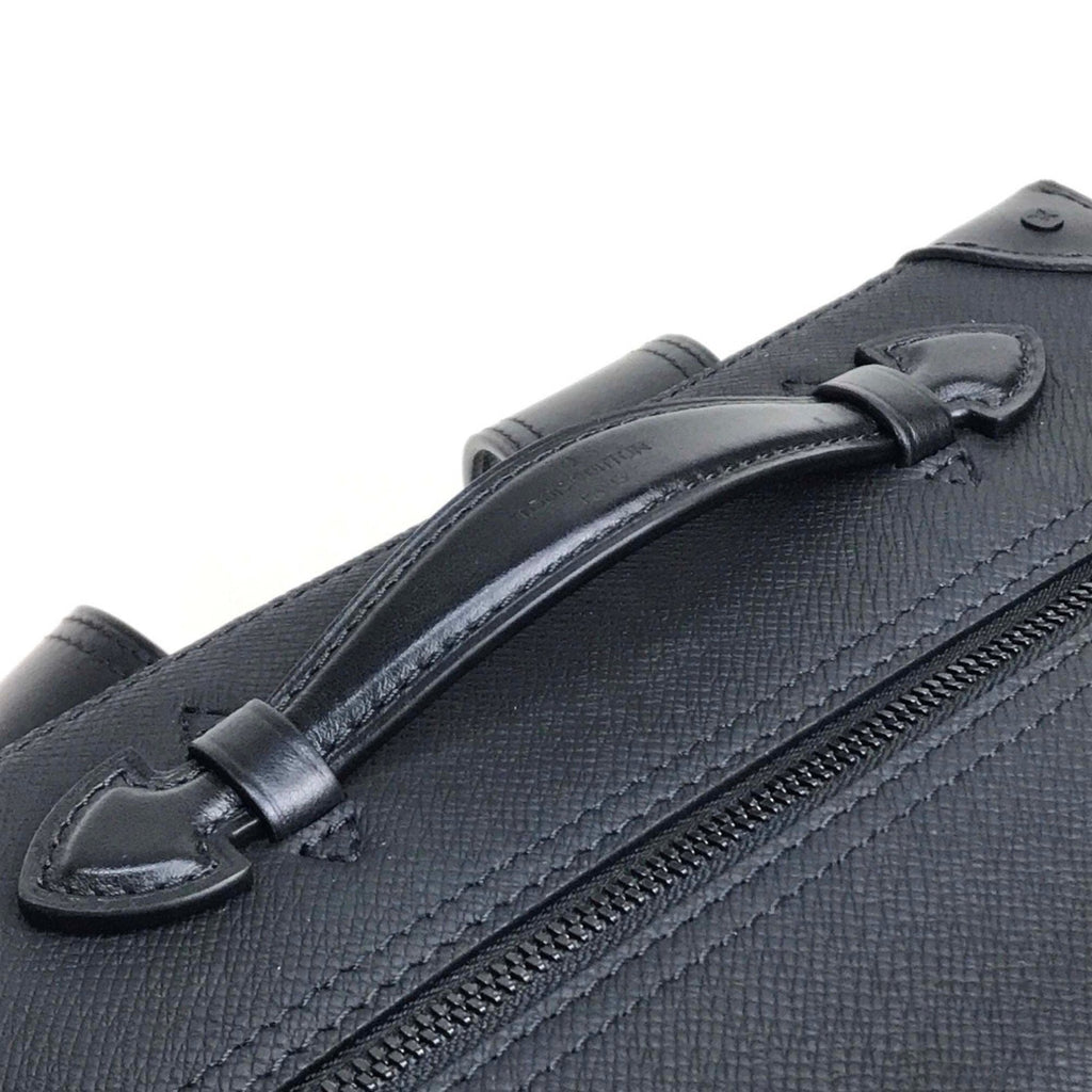 Louis Vuitton Black Leather Backpack