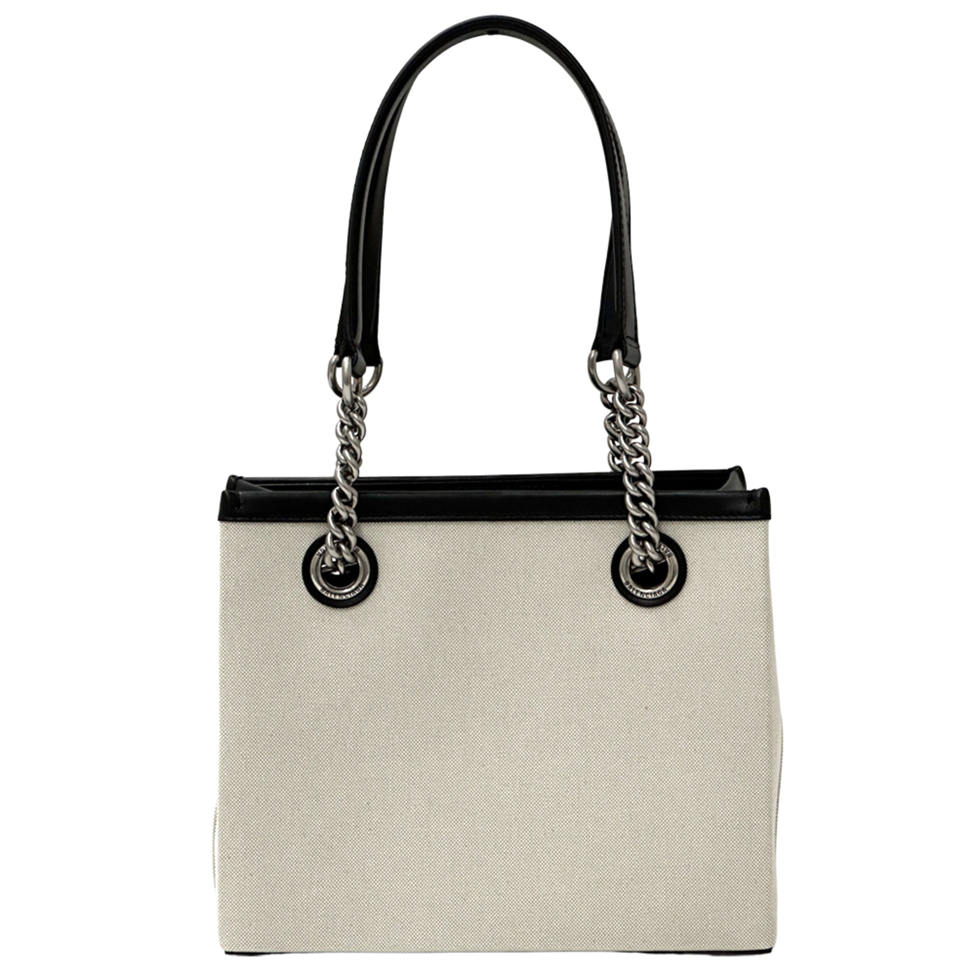 Balenciaga Black Canvas Handbag Shoulder Bag Tote