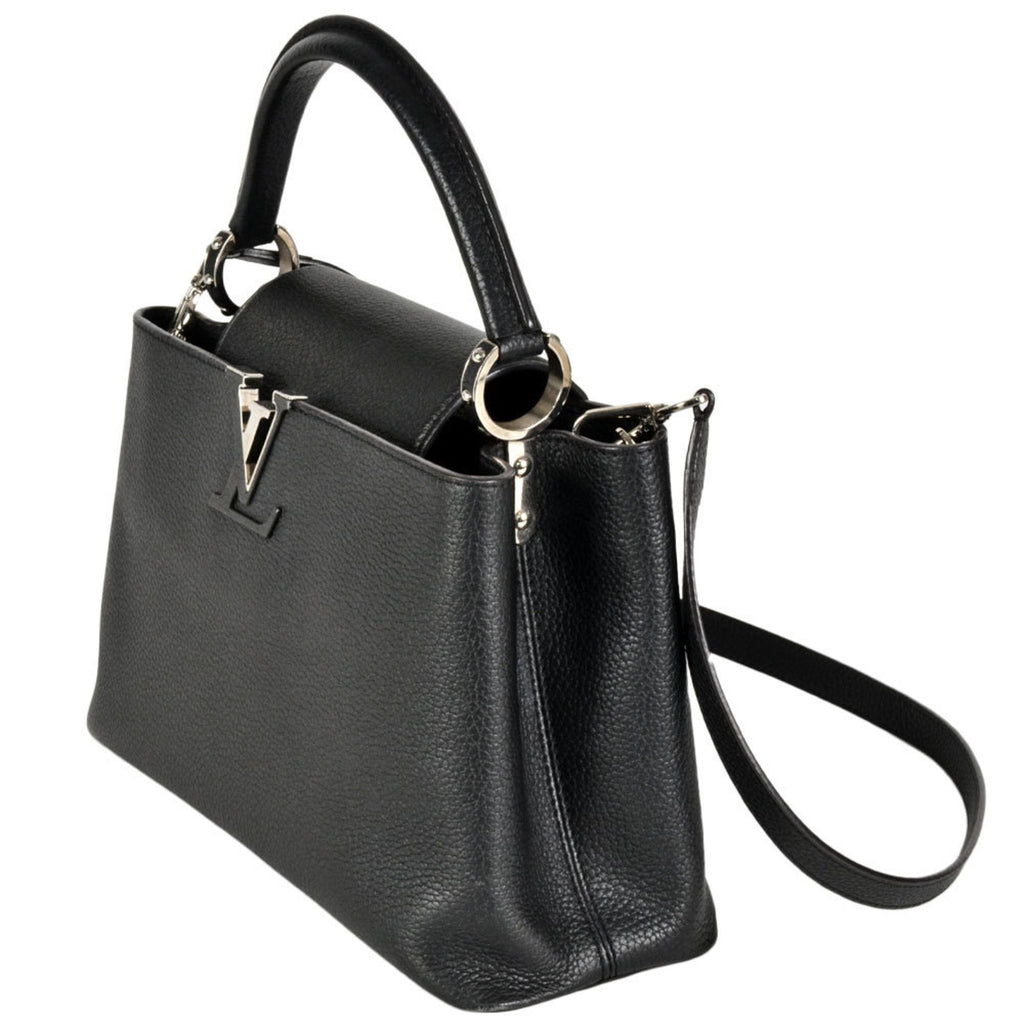 Louis Vuitton Black Noir Leather Handbag